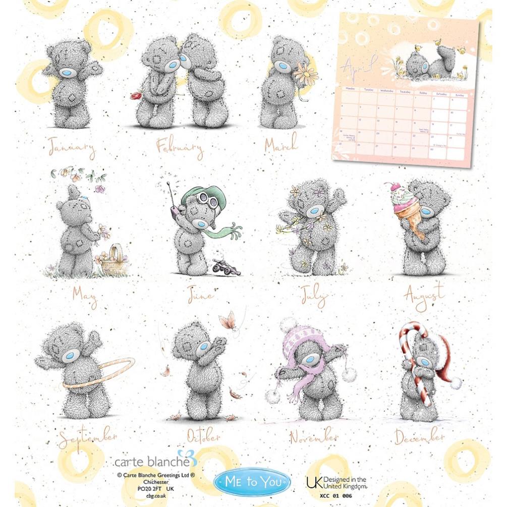2022 Me to You Bear Spiral Bound Classic Desk Calendar Extra Image 2